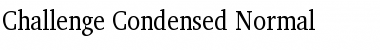 Download Challenge Condensed Normal Font Title Preview