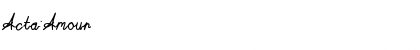 Download Acta:Amour Regular Font Title Preview