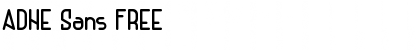 Download ADHE Sans FREE Regular Font Title Preview