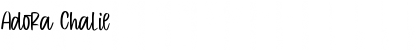 Download Adora Chalie Regular Font Title Preview