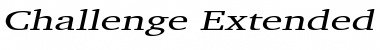 Download Challenge Extended Italic Font Title Preview