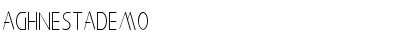 Download Aghnestademo Sans Font Title Preview
