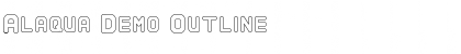 Download Alaqua Demo Outline Regular Font Title Preview