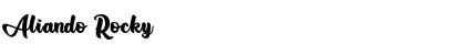 Download Aliando Rocky Regular Font Title Preview
