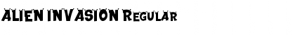 Download ALIEN INVASION Regular Font Title Preview
