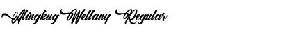 Download Alingkug Wellany Regular Font Title Preview