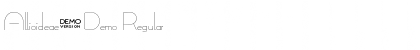 Download Allioideae-Demo Regular Font Title Preview