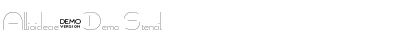 Download Allioideae-Demo Stencil Font Title Preview