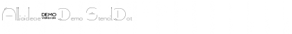 Download Allioideae-Demo StencilDot Font Title Preview