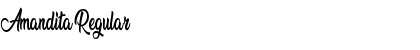 Download Amandita Regular Font Title Preview