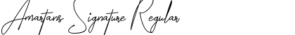 Download Amartans Signature Regular Font Title Preview