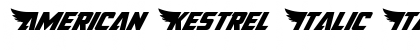 Download American Kestrel Italic Italic Font Title Preview