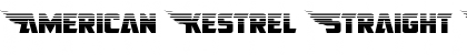 Download American Kestrel Straight Half Regular Font Title Preview