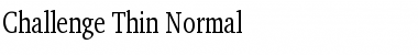 Download Challenge Thin Normal Font Title Preview