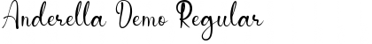 Download Anderella Demo Regular Font Title Preview