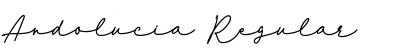 Download Andolucia Regular Font Title Preview