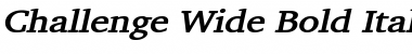 Download Challenge Wide Bold Italic Font Title Preview
