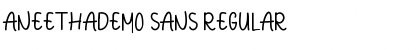 Download Aneethademo Sans Regular Font Title Preview