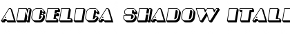 Download Angelica Shadow Italic Font Title Preview