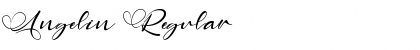 Download Angelin Regular Font Title Preview