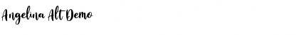 Download Angelina Alt Demo Font Title Preview