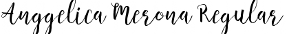 Download Anggelica Merona Regular Font Title Preview