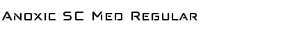 Download Anoxic SC Med Regular Font Title Preview