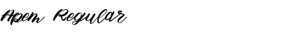 Download Apem Regular Font Title Preview