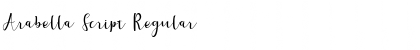 Download Arabella Script Regular Font Title Preview