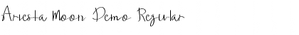 Download Ariesta Moon Demo Regular Font Title Preview