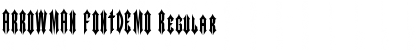 Download ARROWMAN FONTDEMO Regular Font Title Preview