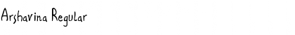 Download Arshavina Regular Font Title Preview