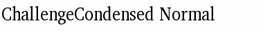 Download ChallengeCondensed Normal Font Title Preview