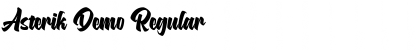 Download Asterik Demo Regular Font Title Preview
