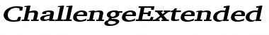 Download ChallengeExtended BoldItalic Font Title Preview