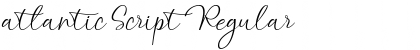 Download atlantic Script Regular Font Title Preview
