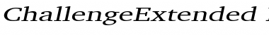 Download ChallengeExtended Italic Font Title Preview