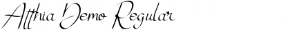 Download Atthia Demo Regular Font Title Preview