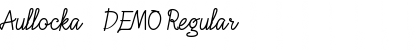 Download Aullocka - DEMO Regular Font Title Preview