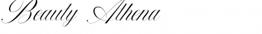 Download Beauty Athena Regular Font Title Preview