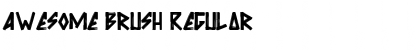 Download Awesome Brush Regular Font Title Preview