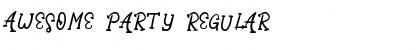 Download Awesome Party Regular Font Title Preview