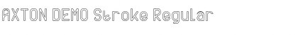 Download AXTON DEMO Stroke Regular Font Title Preview