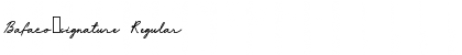 Download Bafaco_signature Regular Font Title Preview