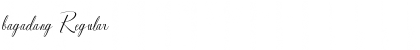 Download bagadang Regular Font Title Preview