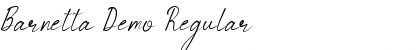 Download Barnetta Demo Regular Font Title Preview