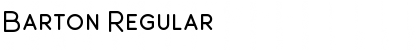 Download Barton Regular Font Title Preview