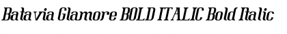 Download Batavia Glamore BOLD ITALIC Bold Italic Font Title Preview