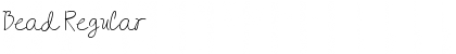 Download Bead Regular Font Title Preview