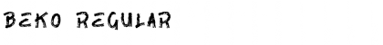 Download BEKO Regular Font Title Preview